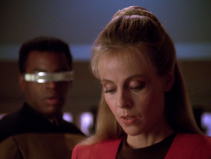 Geordi, Hannah, and the allegedly all-important visor